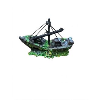 Hajóroncs 15x9x6cm (műanyag)