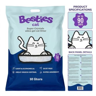   Besties Cat Super Crystals szilika gél macskaalom ( 16 liter/6,6kg )
